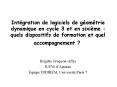 Intgration de logiciels de gomtrie dynamique en cycle 3 et en sixime: quels dispositifs de formation PowerPoint PPT Presentation