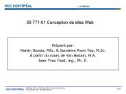 30-771-01 Conception de sites Web