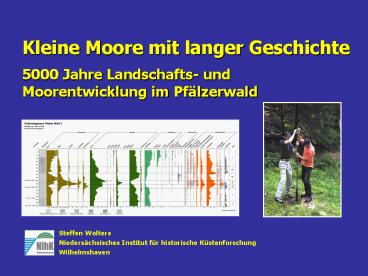 Vegetationsgeschichtliche Untersuchungen im Dienste der Archologie