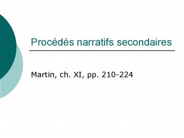 Procds narratifs secondaires