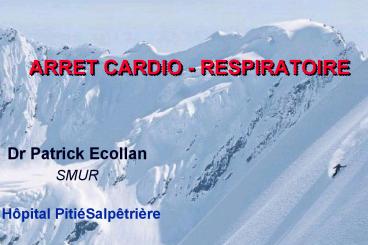ARRET CARDIO - RESPIRATOIRE