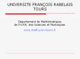 UNIVERSITE FRAN PowerPoint PPT Presentation