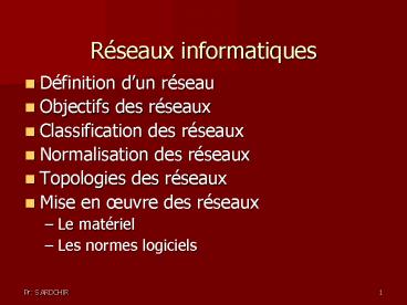 Rseaux informatiques