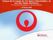Enjeux de la nappe du Var dans l