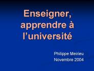Enseigner, apprendre 