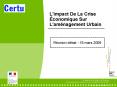 L'impact De La Crise conomique Sur L'amnagement Urbain PowerPoint PPT Presentation