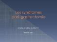 Les syndromes post-gastrectomie PowerPoint PPT Presentation