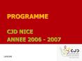 PROGRAMME PowerPoint PPT Presentation