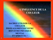 L'INFLUENCE DE LA COULEUR