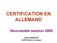 CERTIFICATION EN ALLEMAND