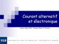 Courant alternatif et lectronique PowerPoint PPT Presentation