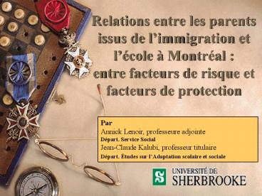 Relations entre les parents issus de l