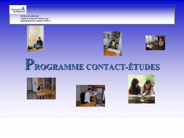 PROGRAMME CONTACTTUDES
