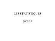 LES STATISTIQUES partie 1