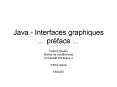 Java Interfaces graphiques prface PowerPoint PPT Presentation