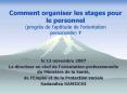 Comment organiser les stages pour le personnel progrs de laptitude de lorientation personnelle PowerPoint PPT Presentation