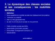 3. La dynamique des classes sociales et ses cons