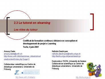 Certificat de formation continue 