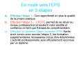 En route vers lEPS en 3 tapes PowerPoint PPT Presentation