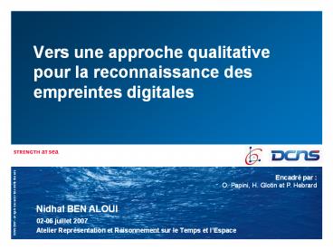 Vers une approche qualitative pour la reconnaissance des empreintes digitales