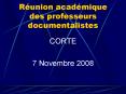 Runion acadmique des professeurs documentalistes PowerPoint PPT Presentation