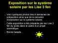 Exposition sur le systme solaire par les Lise 3 fen PowerPoint PPT Presentation