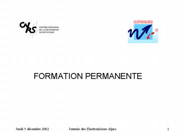 FORMATION PERMANENTE
