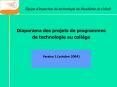 Diaporama des projets de programmes PowerPoint PPT Presentation