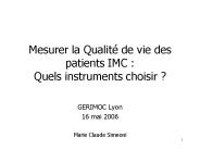 Mesurer la Qualit
