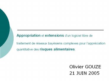 Appropriation et extensions d'un logiciel libre de  traitement de r