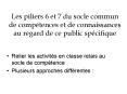 Les piliers 6 et 7 du socle commun de comp PowerPoint PPT Presentation