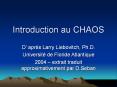 Introduction au CHAOS PowerPoint PPT Presentation