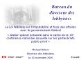 Bureau du directeur des lobbyistes PowerPoint PPT Presentation