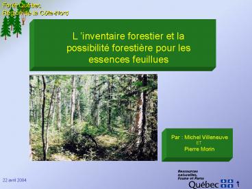 TAT DE SITUATION SUR LOPRATION DE RVISION DES PGAF