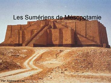 Les Sumriens de Msopotamie