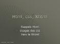 Html, css, Xhtml PowerPoint PPT Presentation
