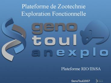 SERVICE DE ZOOTECHNIE IFR 31  -  RANGUEIL