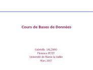 Cours de Bases de Donn