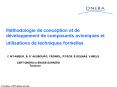Mthodologie de conception et de dveloppement de composants avioniques et utilisations de techniques PowerPoint PPT Presentation