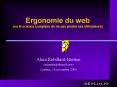 Ergonomie du web (ou la science complexe de ne pas perdre ses utilisateurs) PowerPoint PPT Presentation