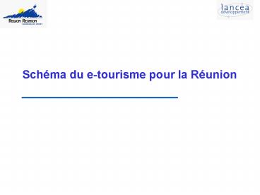 Schma du etourisme pour la Runion