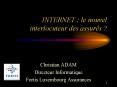 INTERNET : le nouvel interlocuteur des assurs PowerPoint PPT Presentation