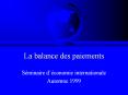 La balance des paiements PowerPoint PPT Presentation