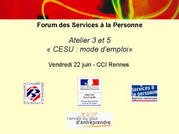 Forum des Services la Personne