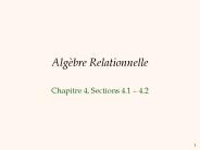 Algbre Relationnelle