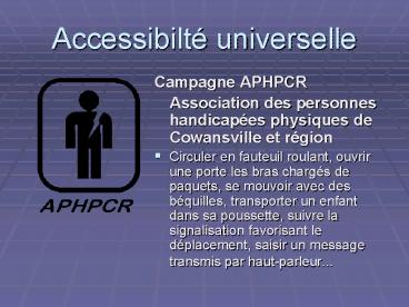 Accessibilt universelle
