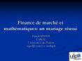 Finance de march PowerPoint PPT Presentation