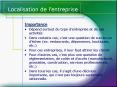 Localisation de lentreprise PowerPoint PPT Presentation