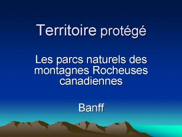 Territoire prot
