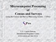 Handbook on Population and Housing Census Editing